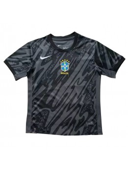 Brazil Golmanski Gostujuci Dres Copa America 2024 Kratak Rukavima